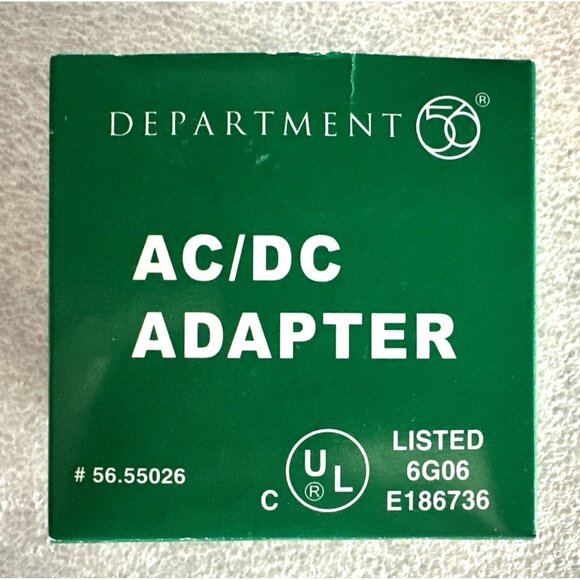 Department 56 AC/DC Adapter #55026 Triple Output Unit White Tested Comes In Box - Picture 1 of 5